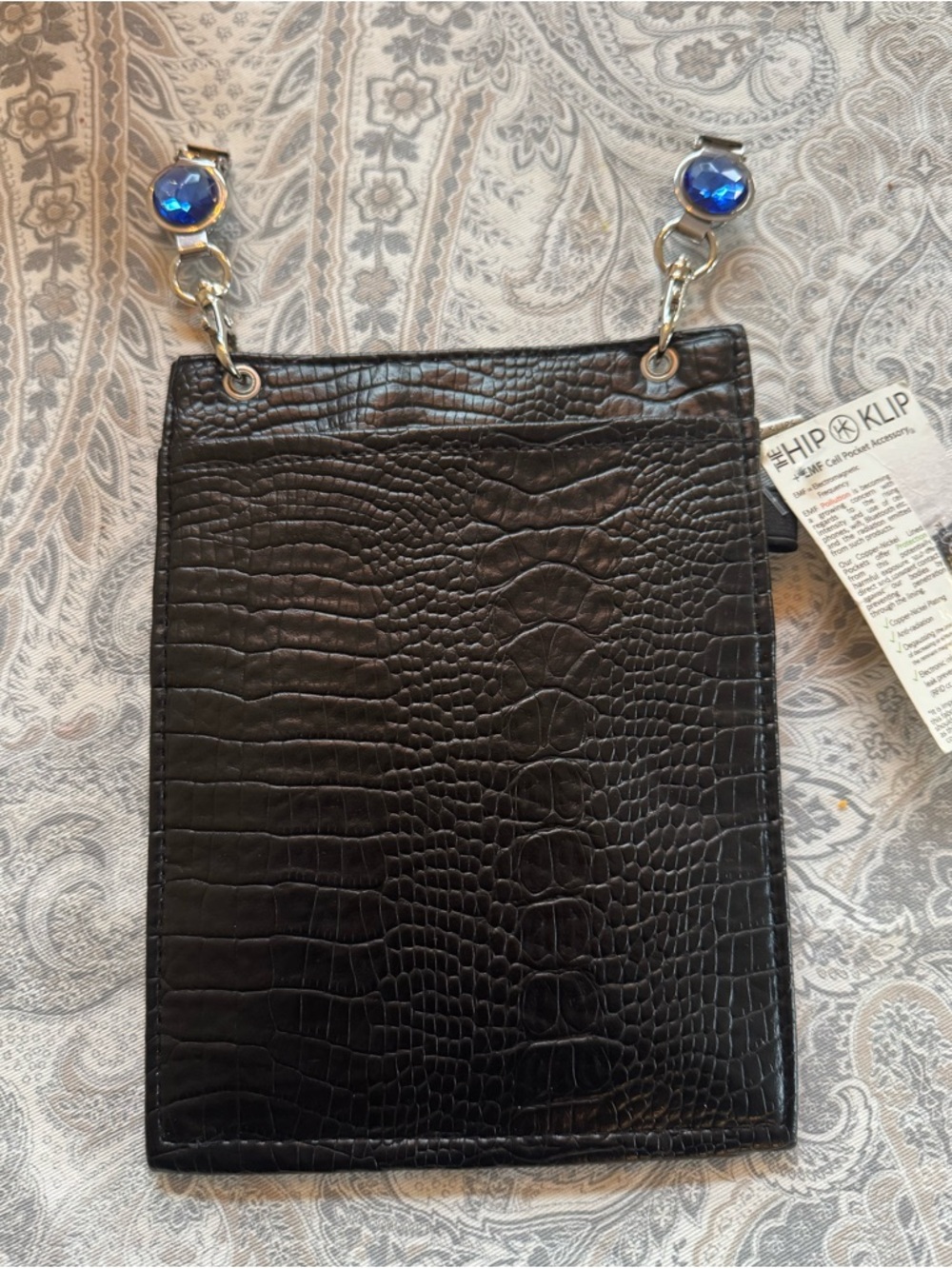The Hip KLIP Waistband Black Bag Jeweled NWT - Picture 3 of 10